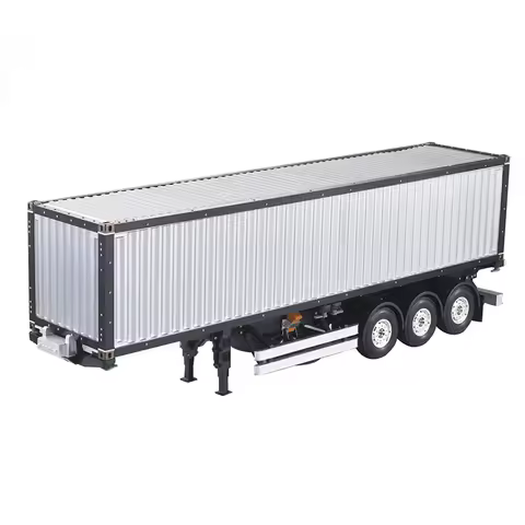 TOUCAN 1/14 40Ft Semi Trailer Container 3Axles Chassis Kit RC Tractor Remote Control Truck Outdoor T