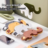 GANTUNGAN Mobile Phone Holder/ Cute Creative Desk Holder Elephant Shape Mobile Phone Holder Portable