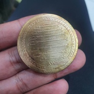 koin yasin jumbo tebel bahan kuningan asli
