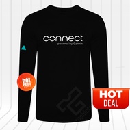 NEW LS T-Shirt Connect powered by Garmin Logo Running Hiking Tee Cotton 160GSM Unisex Long Sleeve Bi