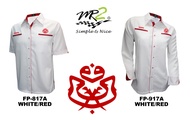 Baju Kemeja Korporat UMNO Warna PUTIH (LOGO UMNO & NAMA) (FP-817A LENGAN PENDEK) (FP-917A LENGAN PAN