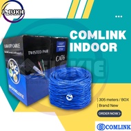 COMLINK CAT6 UTP CABLE INDOOR 305M SOLID CCA LAN CABLE ETHERNET CABLE