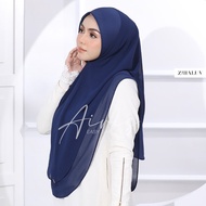 tudung shawl chiffon tudung shawl cotton tudung shawl tudung shawl satin Zihaluv - Airis Bawal Sarung (AWNING SCUBA)