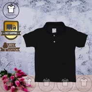 Polo T Shirt kid's unisex Baju budak berkolar Lelaki perempuan Ready Stock