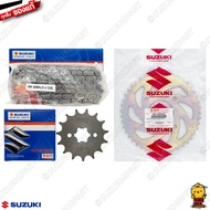 ชุดโซ่พร้อมสเตอร์หน้าหลัง (15/45/122) CHAIN & SPROCKET SET แท้ Suzuki GSX-R150 / GSX-S150