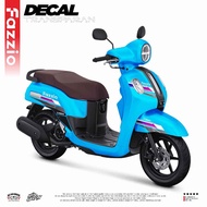 Decal Variation Yamaha Fazzio 125 Sticker Transprant Striping - Yamaha Fazzio Hybrid Decal Fazzio - 