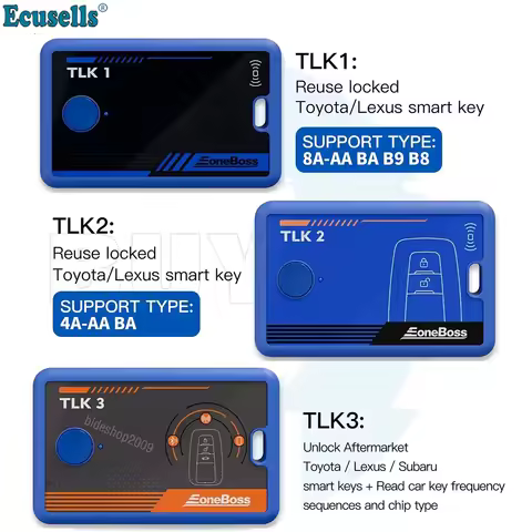 EONEBOSS TLK 1 Key Unlocking Device+ TLK2 Locked Key Reuse Tool for Toyota/Lexus Support 8A-AA BA B9