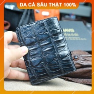 Ví da cá sấu thật  Bóp da cá sấu giá rẻ - Bóp da cá sấu   Ví da cá sấu Hoa cà - Ví nam cao cấp hàng 