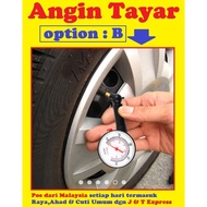 Meter Uji Penguji Tekanan Angin Tayar Tire Tyre Air Pressure Gauge Test Pen Tester Car Lori Bicycle Motor Bike Kereta Ki