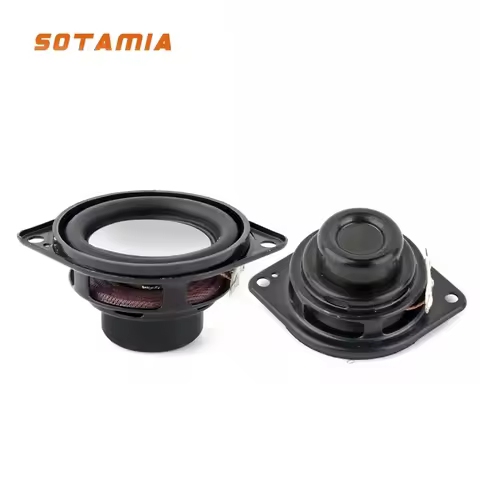 SOTAMIA 2Pcs 1.5 Inch Audio Full Range Speaker 4 Ohm 5W Hifi Sound Music Home Loudspeaker for JBL Cl