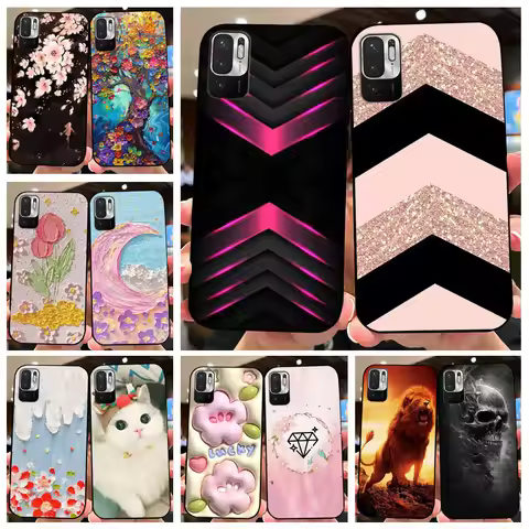 For Redmi Note 10 JE Case Funda Soft Silicone Shockproof Protective Phone Case For Xiaomi Redmi Note