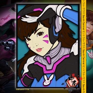 3D Multilayer Overwatch D.Va Poster