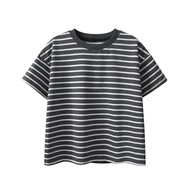 GRrrr Children's Clothing Striped Short-Sleeved t-Shirt 2025 Children's Clothing Medium Large Boys G