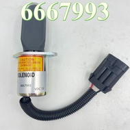 Fuel Shut Off Solenoid With Kit 6667993 for Bobcat Skid Steer S185 Bobcat Excavator 325 12VDC