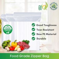 [100pcs] BIO Biodegradable LDPE Foodgrade Zipper Bag - 5x8inch