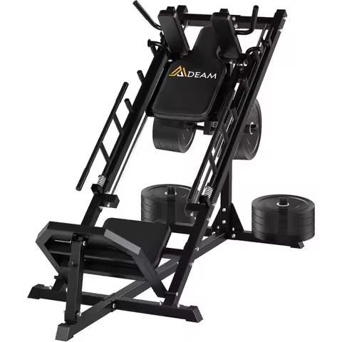 Leg Press Hack Squat Machine,Leg Press Machine with Linear Bearing 45-Degree Hack Squat Machine for 