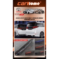 TOYOTA ALPHARD VELLFIRE 2023 2024 AH40 AGH40 MODELLISTA REAR TOP SPOILER COVER LED BODY KIT SMOKE CH