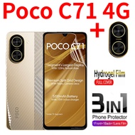 Xiaomi C71 Poco 4G PocoC71 Xiaomi POCOC71 Poco C 71 2025ฟิล์มป้องกันหน้าหลังคลุมทั้งหมดกล้องมองหลัง