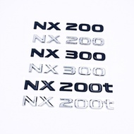 For Lexus NX200 NX200t NX300 logo English letter number sticker Rear trunk badge Displacement emblem