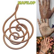 MAFILOP Spiral Palm Ring, Portable Jewelry Accessories Copper Palm Ring,  Adjustable Handmade Reiki 