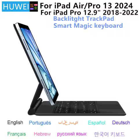 Backlight Magic Keyboard for iPad Air Pro 13 2024 case for iPad Air 13 M2 case iPad Pro 12.9 inch 20