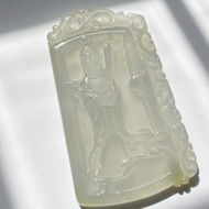 【屬兔本命佛】冰種翡翠精雕文殊菩薩 | 天然緬甸玉翡翠A貨 |送禮