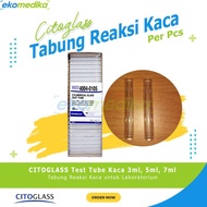 Test Tube 3ml / Tabung Reaksi 10x75 Bahan Kaca CITOGLASS