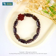 Rosary Bracelet - Oriental Catholic Fatima Rosary, 10mm Peacock Tail Ebony Pillar (PKTT-0001)