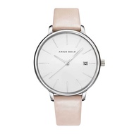 ARIES GOLD ENCHANT FLEUR LEATHER STRAP WOMEN WATCH L 5035 SERIES