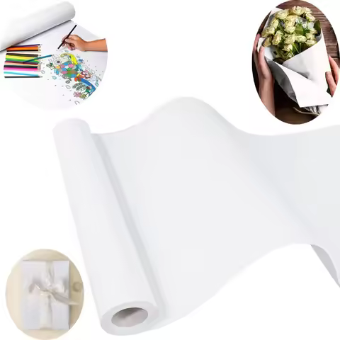 White Wrapping Paper Easel Painting Drawing Paper Roll Kids Art Supplies, Chart Poster Arts & Crafts
