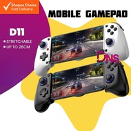 D11 Wireless Mobile Gamepad Controller Hall Effect Joystick Type-C Stretchable Gamepad for Android a
