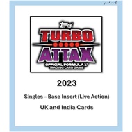 Topps F1 Turbo Attax 2023 - Base (Live Action) - UK & India Cards