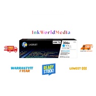 HP 206A Cyan LaserJet Toner Cartridge (W2111A)