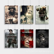 Hacksaw Ridge  Art Poster Whitepaper Sticker Room Bar Cafe Wall Decor canvas anime star wall paintin