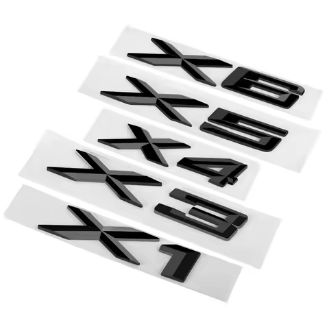 3D ABS Chrome Letters For Cars Rear Trunk Emblem Badge For BMW X6 E71 F16 E72 G06 X1 X3 X4 X5 Sticke