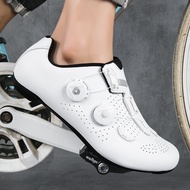 Plus Size 37-46 Cycling Shoes All White Shoes Out door Shoes Cleats Shoes Road Bike Shoes Professional Cycling Shoes