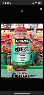 Costco好市多 Kirkland 科克蘭阿拉斯加野生魚油軟膠囊 1400毫克 230粒 fish oil
