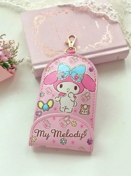 ✨ Cartoon PU Leather Ezlink Card Holder Retractable Key Holder Pouch  Hello Kitty Purin Doraemon  Trace Together Token Pouch Holder  Melody Twin Star Gudetama Card Holder  Kids School Trace Together Holder