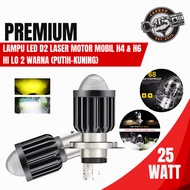 AUTO LED LAMP H4 BA20D LASER MAIN FRONT BULB MOTORCYCLE LED LASER H4 BA20D