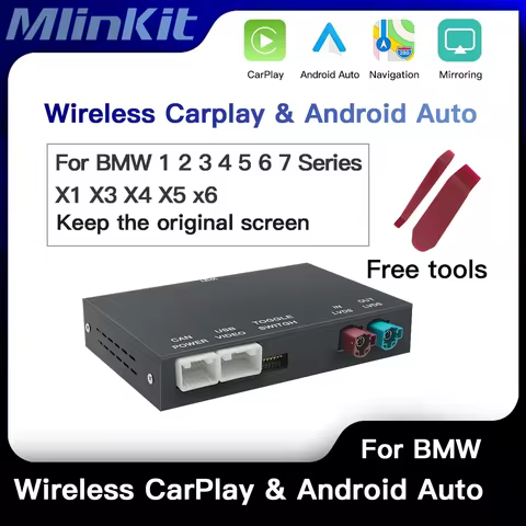 Wireless CarPlay Android Auto for BMW NBT CIC System 1 2 3 4 5 6 7 Series X1 X3 X4 X5 X6 MINI E60 E8