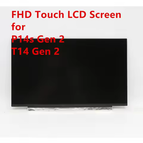 New Original for Lenovo Thinkpad P14s T14 Gen 2 FHD LCD Screen touch N140HCR-GL2C2 5D11A24588