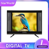 StarWorld  LED Digital TV 17นิ้ว ทีวีดิจิตอล ทีวี17 ทีวีมีกล่องในตัว ใช้ไฟ12vได้ ต่อเป็นกล้องวงจรหรือจอคอมได้