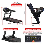 3.0HP ADSports AD509 Home Exercise Gym Fitness Electric Motorized Treadmill Mesin Lari 跑步机
