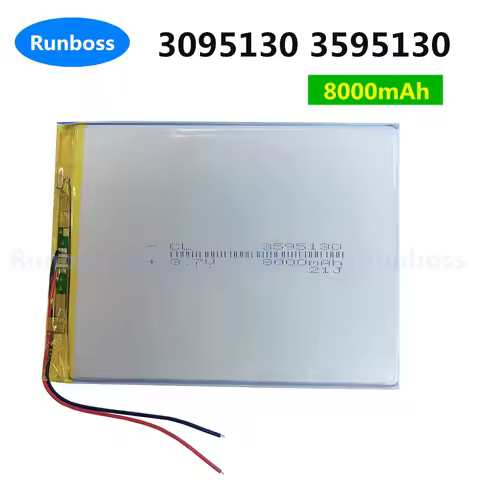 3.7V 8000mAh 3095130 3595130 Lithium Polymer Rechargeable Battery For Onda V971 VI40 Dual Core Table