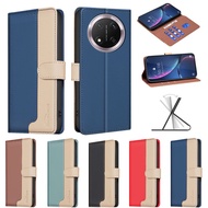 Honor X9C 5G Case Splicing Magnetic Flip Leather Case For Honor X60 Pro Case Honor X9d X9b X8C X7C X