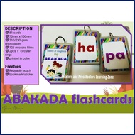 ABAKADA 81 cards| Laminated Flashcards | 2.7 x 3.9 inches | with 2 rings