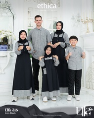 Ethica Sarimbit Keluarga Elfa 316 Iron Black Sarimbit Keluarga Terbaru 2025