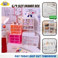 6/9 Slot Drawer Organizer Office Organizer Box Stationery Storage Box