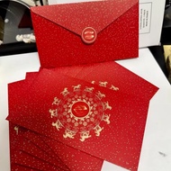 2026 Year of The Horse 5pcs/set Double C Red Envelope Wedding Red Packet New Year Red Packet