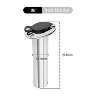 Stainless Steel Boat Fishing Rod Holder Round 15/30/90 Degree with PVC cover Marine Accessories Rod